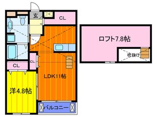 クラウディアｉｎ御領の物件間取画像